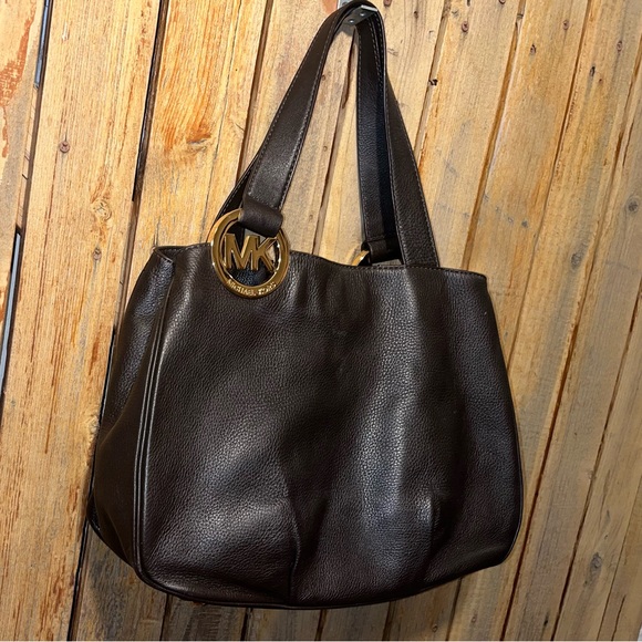 Micheal Kors Brown Leather Satchel - Picture 2 of 7